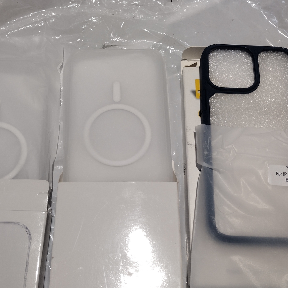 White and Navy Blue iPhone Case